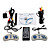  7 tommer LCD skærm Nakkestøtte DVD afspiller med indbygget højttaler, CD, DVD, Game (1 Pair)