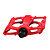  Bicycle Super Light Ball Bearing Aluminium Alloy Pedal with Anti-Skid Nails(Red/Black/White)