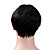  Capless Korte hoogwaardig synthetisch Japanse Kanekalon Straight Men's Style Pruik Side Bang