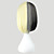  Lolita Wig Inspired by White and Black Mixed Color 45cm Punk