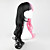  lolita rizado peluca inspirada en color mezclado negro y rosado gótico cola de caballo 70cm