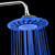  7 Colors Changing LED Chrome Contemporary Shower Faucet Head of 8 inch