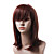  Capless Heat-resistant Fiber Long Red Straight Hair Wig