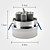  7W 600LM 3000-3500K Warm White Light Crystal LED Ceiling Bulb (85-265V)