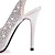  Satin Upper Stiletto Heel Pumps/ Slingbacks With Rhinestone Wedding/ Party Shoes