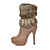  cuero sintético stiletto talón tobillo botas de plataforma con cadena fiesta / zapatos de noche (más colores)