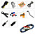  Derulo - (hovedløs) Linden el-guitar med taske / rem / picks / kabel / whammy bar / capo / stemmefløjte / adapter