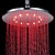  7 Colors Changing LED Contemporary Chrome Shower Faucet Head of 10 inch