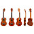  toukaki - (uk2301) 23 "vaneri sapelle konsertti ukulele kanssa gig bag ja hihna