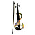  Kinglos - (DSZA-1101) Ebony Parts Electric Violin with Case/Rosin/Bow/Headphone/Cable (Water-lily Design)