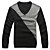 gris-blanc pull à manches longues