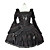  Flared Sleeve Knee-length V-shaped Lace Gothic Lolita Dress