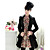  Floral Print Lace Dress(Slim Cut)