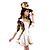  Sexy Women’s Magician/Mad Hatter Halloween Costume(6 Pieces)