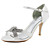  Satin Stiletto Heel Sandals With Rhinestone Party/Evening Shoes