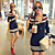  Fashion V-neck Stripes Long Sleeve Knitwear