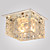  Crystal Semi Flush Mount with 1 Light in Cubic Shape