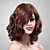  Capless 100% human Hair Medium Long Curly Hair Wig