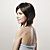  capless curto bob preto 100% huamn cabelo estrondo lado peruca