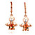 Gorgeous Crystal Angel 18K Gold Jewelry Set With Rhinestone Including Earring,Necklace