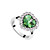  Fashion Platinum Plated Heart Design Crystal Ring(More Colors)