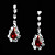  Elegant Alloy With Rhinestone Women's Jewelry Set Including Necklace, Earrings