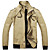  jaqueta masculina gola ocasional estande