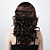  Capless Long Synthetic Brown Curly Hair Wig