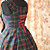  Sleeveless Knee-length Dark Green Cotton Bow Casual Lolita Dress