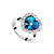  Fashion Platinum Plated Heart Design Crystal Ring(More Colors)