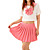  Sexy Girl Pink Candy Polyester School Uniform (2 Pieces)