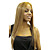  Lace Front Long Blonde Straight High Quality Synthetic Japanese Kanekalon Wigs