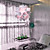  60W artistieke hanglamp met 1 Licht in White Floral Design
