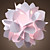  60W artistieke hanglamp met 1 Licht in White Floral Design
