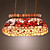  Tiffany Style Pendant Light with 4 Lights - Flower Patterned