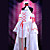  traje de cosplay inspirado por pandora hearts alice conejo blanco vestido de blanco