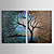  met de hand geschilderde abstracte olieverf met gestrekte frame - set van 2