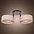  ARDS - Lampadario moderno in acrilico in cromo con 2 lampadine