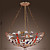  PLANO - Lampadario stile tiffany