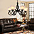  Iron Chandelier with 6 Lights in Antique Style - Upward