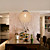  Globe Shaped 1-Light Pendant Light (Dia 9.8)