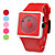  Reloj Pulsera Minimalista de Silicona (5 Unidades, Colores Aleatorios)
