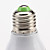  E27 3W 21x5050 SMD 320-360LM 2700-3500K Tampa luz branca morna Branco Lâmpada LED Ball (220-240V)
