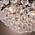  krystal semi flush mount med 3 lys