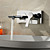  Sprinkle® by Lightinthebox - Chrome Finish Single Handle Widespread Wall Mount Solid Brass Bathroom Sink Faucet