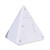  pyramide klokke og farverige ur-hvid (3 * aaa)