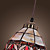  40W Modern Glass Pendant Light in Round Brown Bubble Design