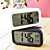  Practical Solar Energy Large Screen LCD Alarm Clock(Black)