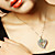  Nydelig Alloy Plating 23k gull med Cubic Zirconia kvinner Necklace (Flere farger)