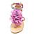  Leatherette Flat Heel Sandals / Flats With Satin Flower Beading Party & Evening Shoes (More Colors Available)